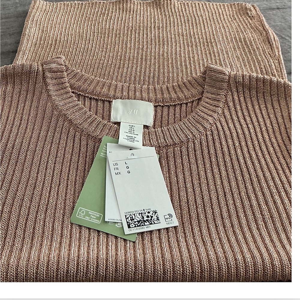 H&M Metallic Rib Knit Top - Picture 9 of 10